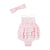 Mud Pie Baby Girl Pink Gingham Swimsuit With Headband