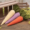 Waffle Weave Chenille Carrots – Set of 3 | Col House Designs Spring Décor