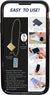 Clip & Go White Ice Chain and Gold Pouch by Save The Girls