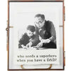 Dad Glass Gold Picture Frame 3x3” Frame by Mud Pie - D & D Collectibles