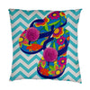 Flip Flop Life Interchangeable Pillow Cover by Evergreen - D & D Collectibles