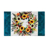 Give Thanks Wreath Embossed Door Mat by Evergreen - D & D Collectibles
