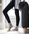 Hello Mello Cat Nap Lounge Socks Tan - D & D Collectibles
