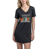 Hello Mello Holiday V-Neck Sleep Shirts Very Merry Christmas Small - D & D Collectibles