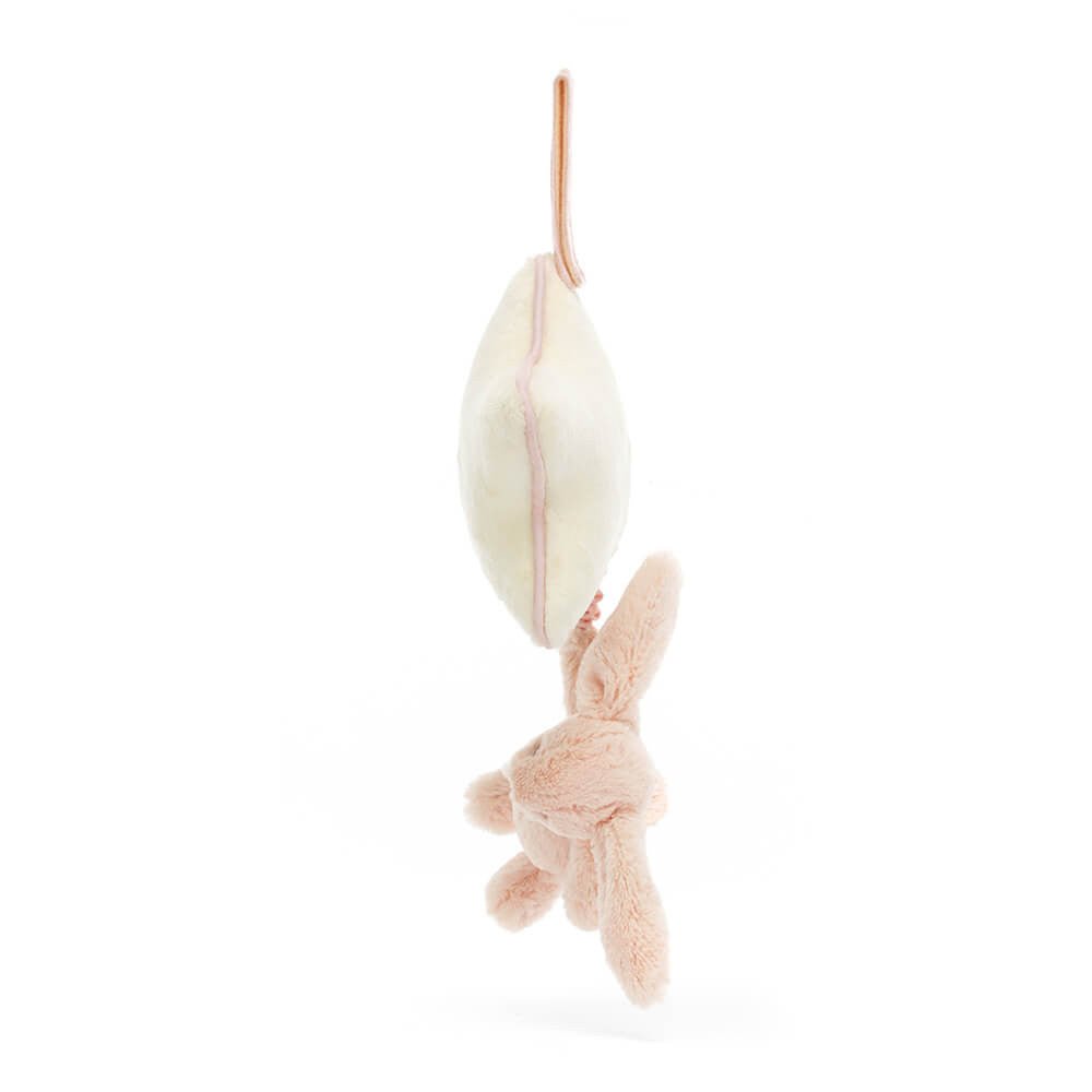 JellyCat Bashful Blush Bunny Musical Pull - D & D Collectibles