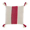 One Stripe Red Ponchaa Pillow by Mud Pie - D & D Collectibles