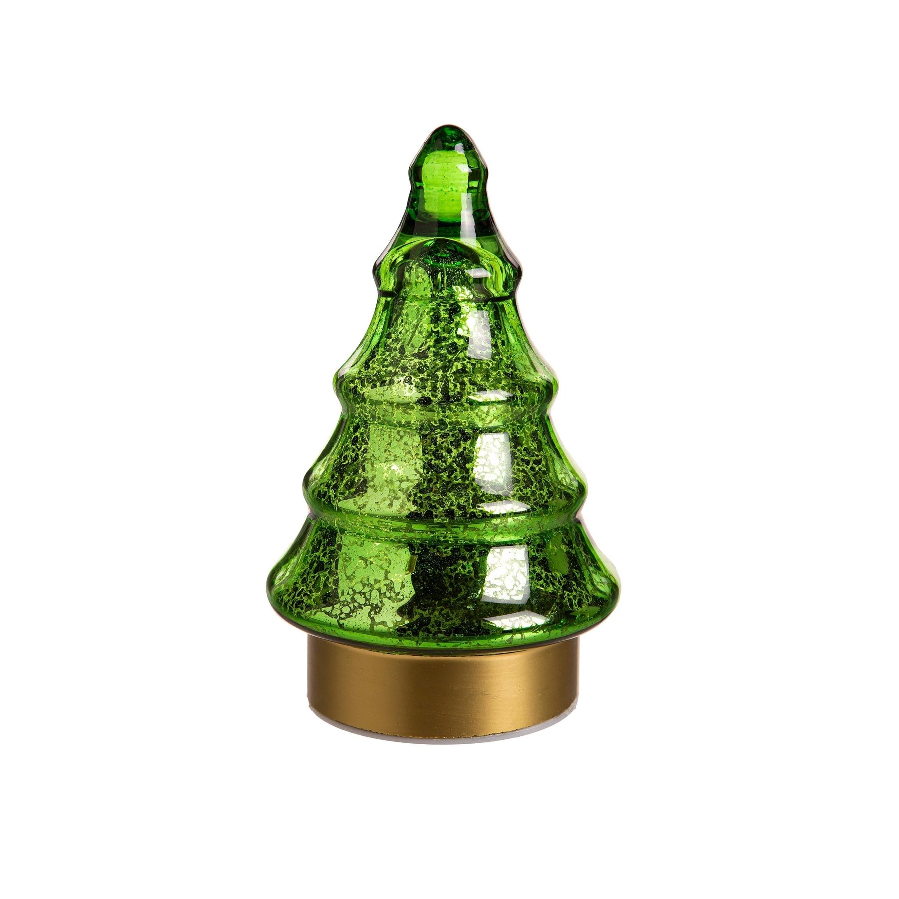 Shades of Green LED Glass Tree Table Decor by Evergreen Enterprises – D ...