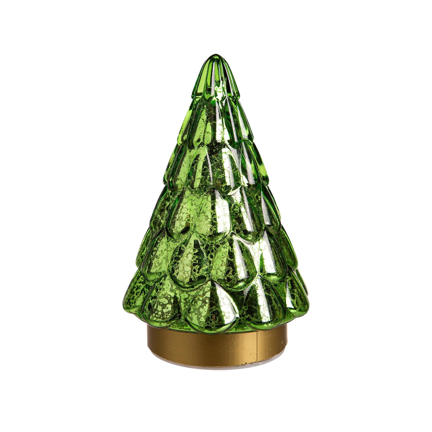 Shades of Green LED Glass Tree Table Decor by Evergreen Enterprises – D ...
