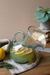 Small Glass Tilted Pitcher by Kalalou - D & D Collectibles