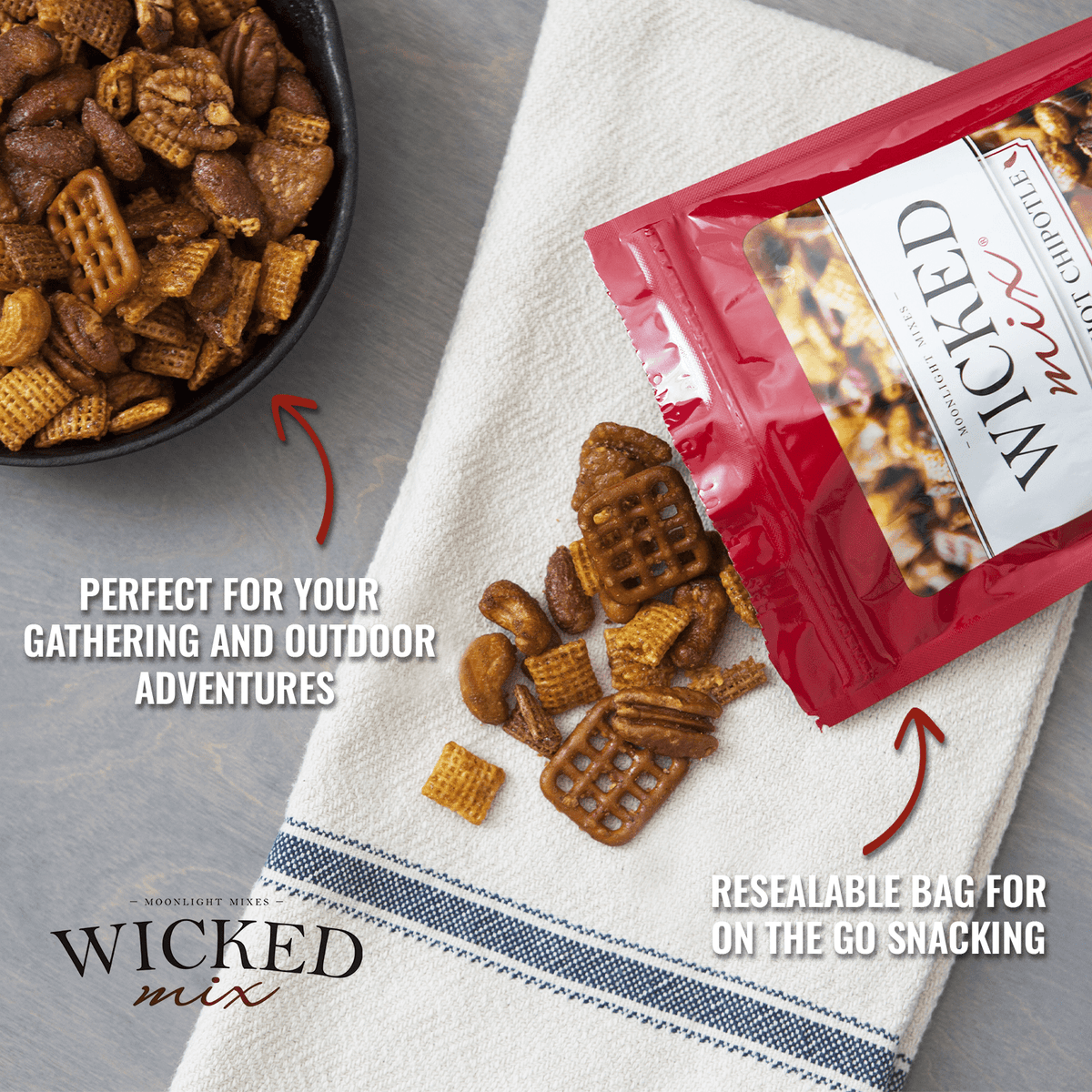 Moonlight Mixes Wicked Mix Smoky Hot Chipotle 7oz - Premium Snack Blen ...