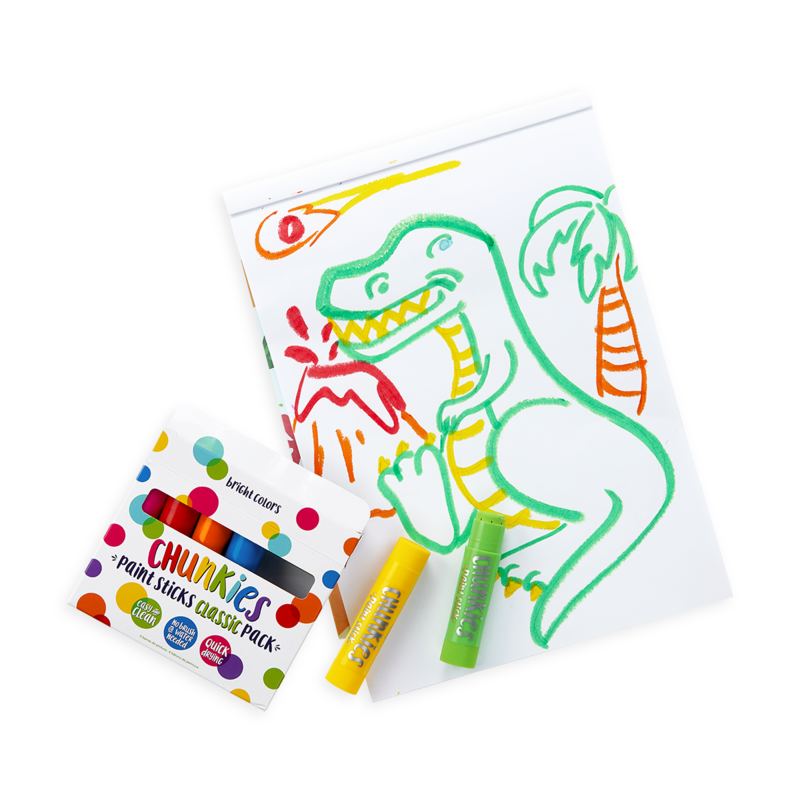 Ooly Chunkies Paint Sticks Classic Pack Set of 6