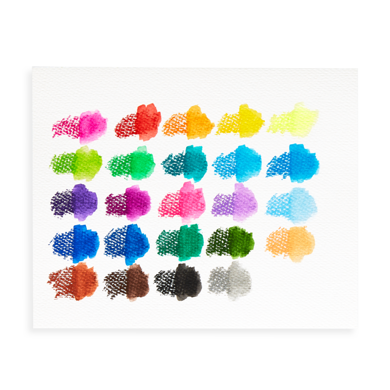 Ooly Smooth Stix Watercolor Gel Crayons 24 PC Set