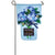 Home Sweet Home Linen Applique Garden Flag Hydrangea Evergreen - D & D Collectibles