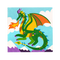 Colorific Canvas Paint By Number Kit Fantastic Dragon 15 piece Ooly