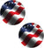 American Flag Round Car Coaster Single Pack by Carson Home
