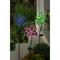 35.6"H Solar Neon Color Lights Blue Garden Stakes by Evergreen