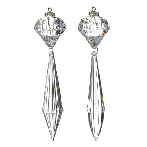 6" Crystal Drop Ornaments Christmas
