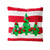 Knitted Tree Applique Pillow Christmas by Mud Pie