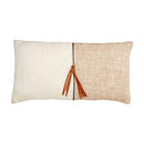Two Leather Pull Pillow by Mudpie