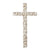White Wood Cross with Pearls by Mudpie
