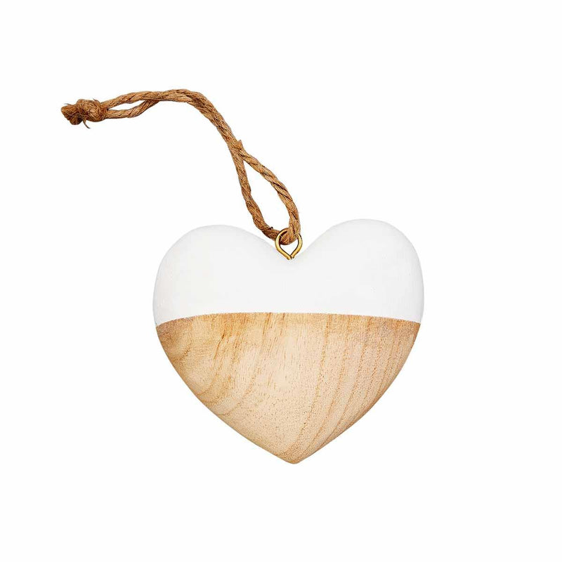 Heart Paulownia Ornament by Mudpie