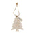 Large Wood Tree Tag Ornament by MudPie