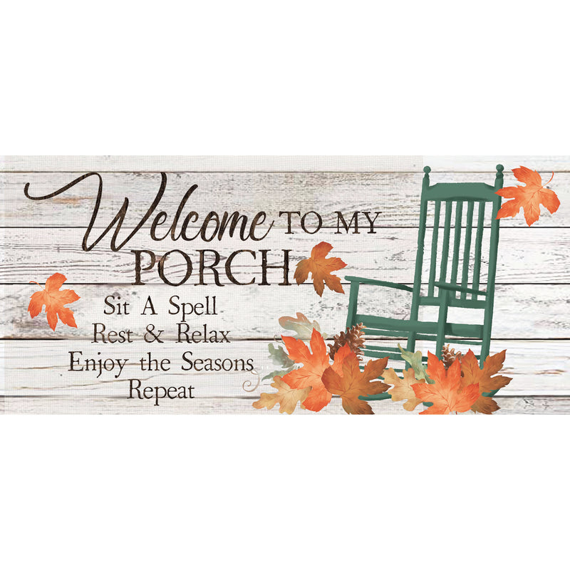Fall Porch Rules Sassafrass Switch Mat by Evergreen