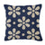 Hooked Pillow Indoor/Outdoor 18"x18" Daisy Chain Blue by Evergreen
