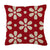 Hooked Pillow Indoor/Outdoor 18"x18" Daisy Chain Red by Evergreen