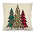 Mixed Print Christmas Trees Interchangeable Pillow Cover by Evergreen