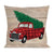 Holiday Plaid Truck Interchangeable Pillow Cover by Evergreen