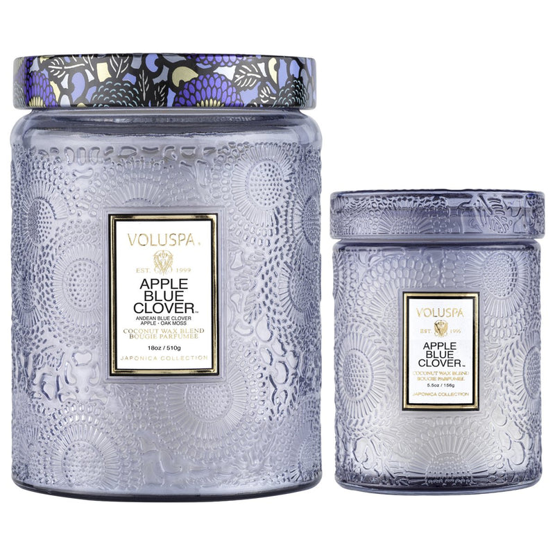 Apple Blue Clover Small Jar by Voluspa Candle