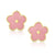 Lily Nily Flower Stud Earring and Necklace Set Pink