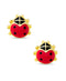 Lily Nily Ladybug Stud Earring Red