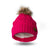 Britt's Knits Originals Plush-Lined Pom Hot Pink Hat