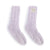 Purple Women's Light Purple Fuzzy Giving Socks with Grippers by Demdaco