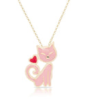 Lily Nily Cat Pendant Pink/Red