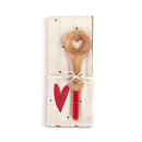 Red Heart Kitchen Towel with Heart Spoon