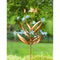 84 in. Height Wind Spinner, Butterfly Swirls and Flower Motions by Evergreen