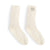 Women's Light Cream Fuzzy Giving Socks with Grippers by Demdaco