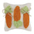 Carrots Mini Hooked Pillow by MudPie