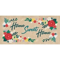 Sassafras Switch Mat Home Sweet Home Burlap by Evergreen