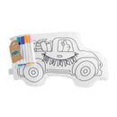 Truck Doodle Pillow With Markers by Mudpie