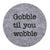 Thanksgiving Felt Coaster-Gobble til you Wobble....by Mud Pie