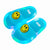 Blue Light Up Smiley Sandals by Mudpie Size 4T-5T