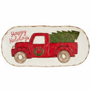 Christmas Red Truck Platter by Mud Pie