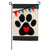I Love My Dog Garden Burlap Flag