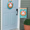 Carrot Wreath Applique Garden Flag