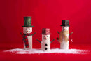 Small Wood Snowman Sitter by Mudpie