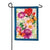 Summer Floral Linen Garden Flag By Evergreen